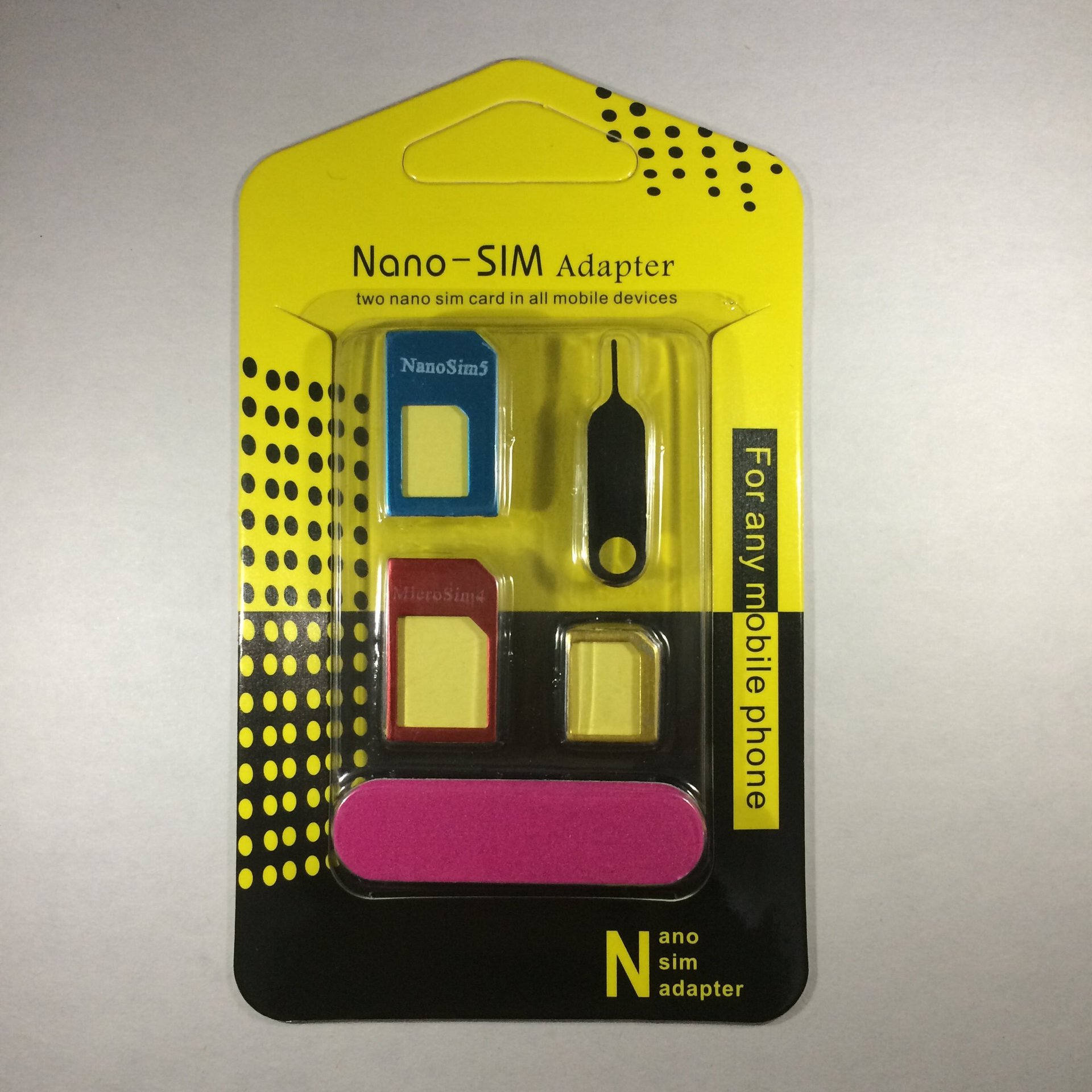 100piece SIM ī  5 in 1 Nano Micro SIM  ǥ SIM ī   ޴ ȭ   